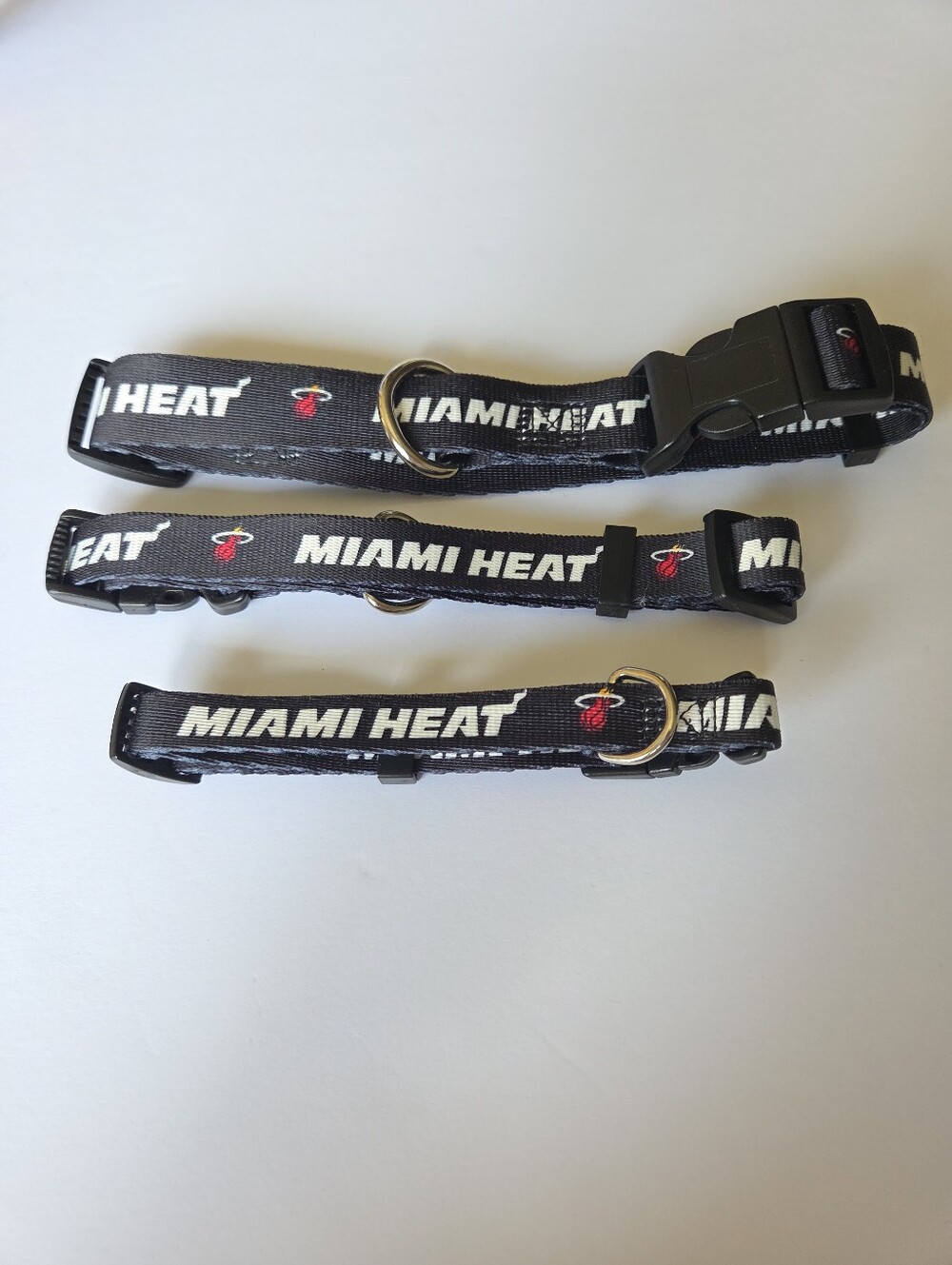 NBA Miami Heat Dog Collar S, M, L Adjutsable Heavy Duty New Basketball